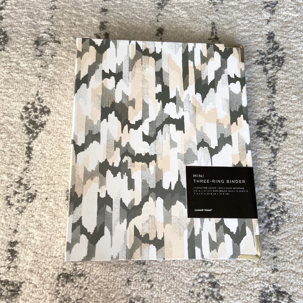 Russel + Hazel Mini Binder in Selby Pattern